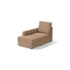 Apollo Compact Sofa (Colour : Sandshell Beige, Cushion : Hard, Back Type : High Back, Seating Capacity : Left Aligned 3 Seater + Left Aligned Chaise + Ottoman)