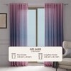 Stoa Paris Sheer Ombre Printed Door Curtain, Aesthetic Curtain with  Light Filtering Balcony,  Set of 1 Parda, Sundowner Affair - Peach