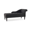 Ainara Fabric Chaise Lounger in Black Colour