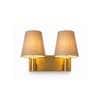 Devansh Metal Electric Wall Light in Black Colour with Beige Shade Count of 1 Light