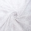 White And Lavender Shade Floral Cotton 400 Tc Fitted Double Queen Size Bedsheet With 2 Pillow Covers