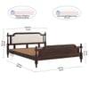 Regal Shesham Solid Wood King Size Bed Non Storage Bed In Provincia Teak Finish