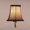 Devansh Gold Wall Mounted Lamp With Beige Jute Shade