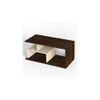 Smohn Engineered Wood Coffee Center Sofa Tea/Teapoy Console Table (Brown Maple & Beige)