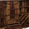 Rangrez Sheesham Wood Bar Cabinet in Provincial Teak Finish