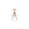 Barack Beige Jute Shade Floor Lamp