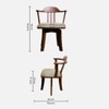 Vanilla Fabric Accent Chair in Cream Colour