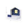 Little Hut Engineered Wood Drawer Storage Bed in White Colour