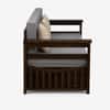Shri Art Solid Wood Sofa Cum Bed in Provincial Teak