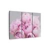 Truss Pink Grey Pieces Peonies Floral Canvas Wall Canvas Wall Prints Set of 3 Multicolor Matte