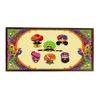 Rajasthani Charm Solid Wood Bookshelf and Serving Tray In Multicolour
