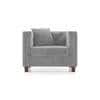 Windsor Essential 1 Seater Fabric Sofa In Granite Weave