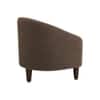 Daviana Boucle Fabric Lounge Chair in Brown Colour