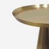 Metalsmith Metal Side Table in Gold Finish
