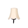 Devansh Black Wall Mounted Lamp With Off-White Cotton Shade
