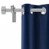 Dawn Blue Polyester Room Darkening Door Curtain