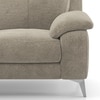 Emila 3 Seater Fabric Sofa In Fossil Weave Colour