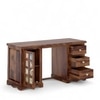 Gellar Sheesham Wood Study Computer Table In Natural Teak Finish