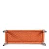Hamilton Sheesham Wood Vintage 3 Seater Maachi Balcony Bench with 2 Stools in Orange Rope Canning