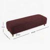 Zelko Boucle 2 Seater  Ottoman Bench in Pink Color