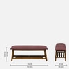 Svolvær Solid Wood Shoe Rack with Seating in Walnut Brown finish
