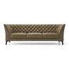 Weston 3 Seater Luxury Italian Leather Sofa In Antique Moss