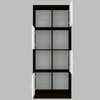 8 Shelves Semi Open Multipurpose Matrix Kitchen Cabinet In Highland Pine & Chiyoda Wange Finish