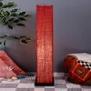 Vanessa Maroon Cotton Shade Floor Lamp
