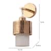 Eliante Modern Wall Lights Mild Steel & Glass Material Gold & White Finish