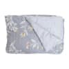 Grey Floral Comforter Quilted Reversible Cotton 350 Gsm Double Bed 240 X 220 Cms