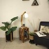 Maurice Beige Jute Floor Lamp with Beige Jute Base