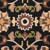 Presto Black Traditional Hand Tufted Wool Carpet 4X6 Feet