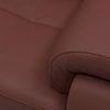 Trissino 1 Seater Leather Sofa in Wine Colour