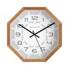Structured Elegance Octagon Wooden Wall Clock