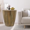 Metalsmith Solid Wood Side Table in Natural Finish