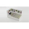 Megatron Engineered Wood Box Storage Bed in White Colour