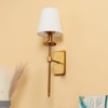 Eliante Cloth Shade Wall Lights Mild Steel & Fabric Material Antique & White Finish