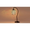 Multicolor Mosaic Glass Curvy Table lamp with Iron Base (EN21)