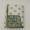 Sofia White & Green Floral Cotton Dohar Double Bed Reversible 350 Tc Size 240 X 220 Cms