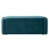 Risibol   Velvet 2 Seater Ottoman Bench  with Storage  in T Blue  Color