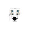Donovan Dual Multicolor cotton shade wall mounted lamp with iron base (KV43)