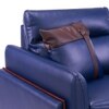 Meagan 1 Seater Leatherette Sole in Blue Colour