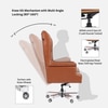 Maharaja Leatherette High Back Director Chair In Tan Colour