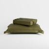 Stoa Paris 300TC UltrSatin Single Bedsheet Set Satin Single Olive Oasis