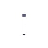 Nova Blue Jute shade with Iron floor lamp