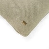 Transfer Knit Euro Sham Cushion Cover  Beige Melange 24X24  Inches