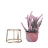 Pink 1 Pieces Lavender Artificial Plant With Pot
