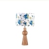 Devansh Multicolor Cotton Table Lamp With  Wood Natural Base (7X18.25 Inches)-15