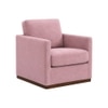Bobby Boucle Fabric Lounge Chair in Pink Colour