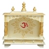 D'Dass Hari Om Wooden Temple For Pooja In Home and Office